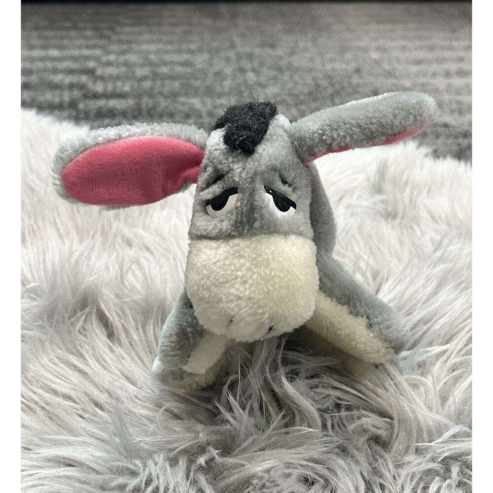 Vintage 1989 Eeyore Stuffed Animal Plush Christmas Promo Sears Rare Find 5 1/2"